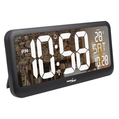 Изображение Zegar ścienny LCD z czujnikiem temperatury GB214 