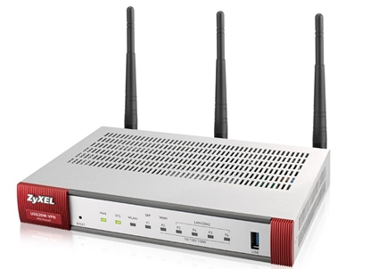 Изображение Zyxel USG20W-VPN-EU0101F wireless router Gigabit Ethernet Dual-band (2.4 GHz / 5 GHz) Grey, Red