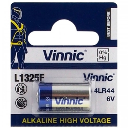Изображение 4LR44 baterijas Vinnic Alkaline 544A / L1325F iepakojumā 1 gb.