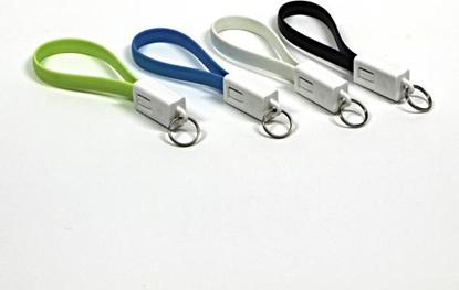Изображение Adapter USB LAMA PLUS USB kabel (2.0), USB A M - microUSB (M), 0.2m, biały, breloczek na klucze () - KUAMXJS02T01