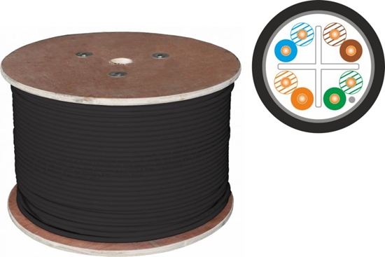 Picture of Alantec Kabel F/UTP kat.6 PE 4x2x23AWG 305m ZEWNTRZNY SUCHY