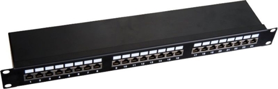 Изображение Alantec Patch panel 1U/19 cali STP ekranowany 24 porty kat. 6 zcza LSA póka montaowa (PK-S6-1)