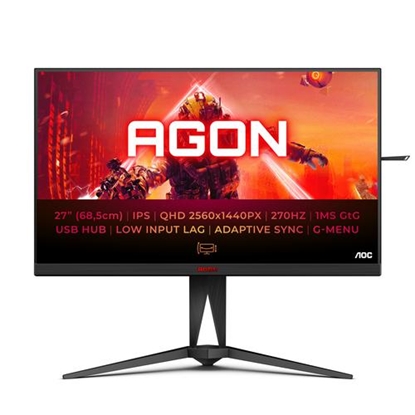 Attēls no AOC AG275QZ/EU computer monitor 68.6 cm (27") 2560 x 1440 pixels Quad HD Black, Red