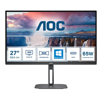 Attēls no AOC V5 Q27V5N computer monitor 68.6 cm (27") 2560 x 1440 pixels Quad HD LED Black