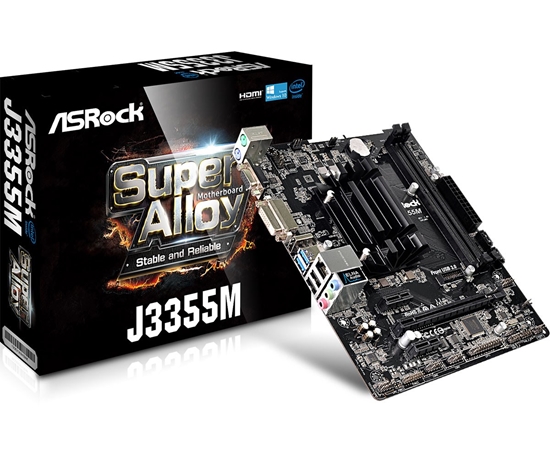 Picture of Asrock J3355M NA (integrated CPU) micro ATX