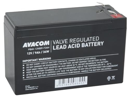 Изображение AVACOM PBAV-12V009-F2AH UPS battery Sealed Lead Acid (VRLA) 12 V 9 Ah