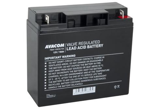 Picture of Avacom Avacom baterie Standard, 12V, 18Ah, PBAV-12V018-F3A
