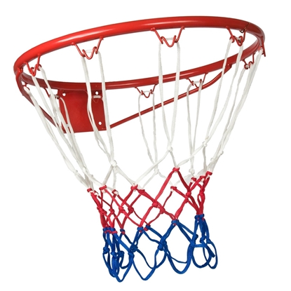 Picture of Basketbola gredzens 43cm ar tīklu Enero sarkans