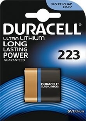 Attēls no BAT223.D1; CRP2 baterijas 6V Duracell litija CR223 iepakojumā 1 gb.