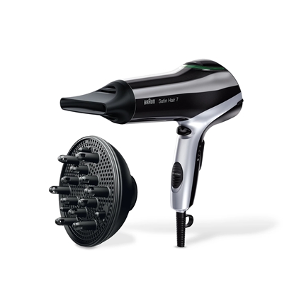 Picture of Braun HD730 hair dryer 2200 W Black, Silver