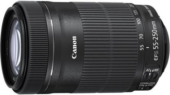 Изображение Canon EF-S 55-250mm f/4.0-5.6 IS STM + ET-63 + Lens Cloth SLR Standard lens Black