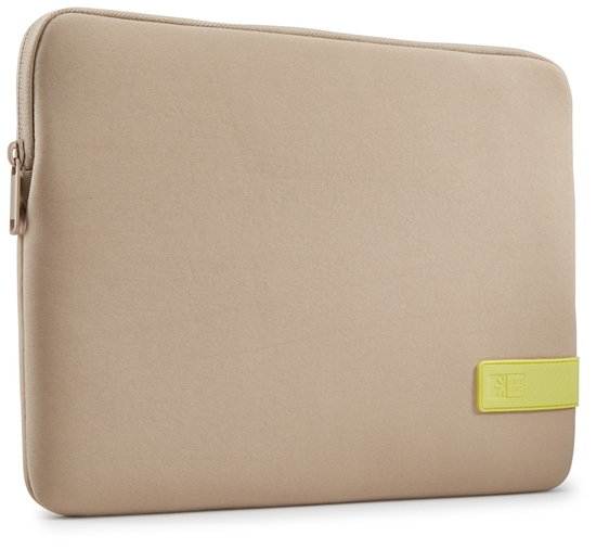 Изображение Case Logic 4689 Reflect Laptop Sleeve 13.3 REFPC-113 Plaza Taupe/Sun-Lime