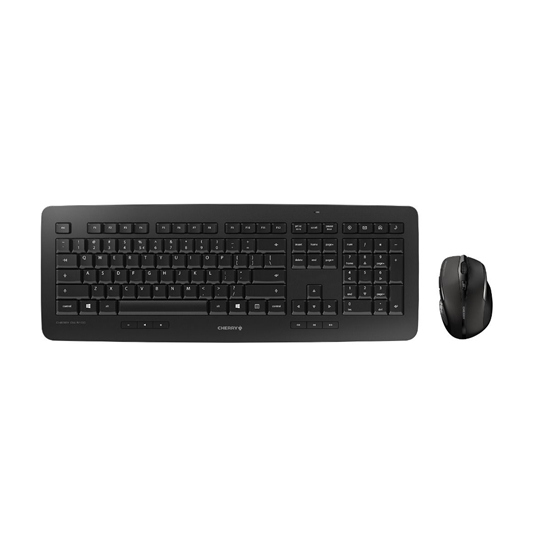 Picture of CHERRY DW 5100 keyboard Mouse included RF Wireless Czech, Slovakian Black