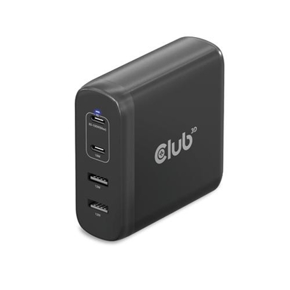 Picture of CLUB3D CAC-1912EU power adapter/inverter Indoor/outdoor 100 W Black