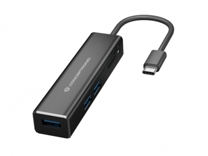 Изображение Conceptronic DONN08B 3-Port-USB-Hub mit Kartenleser
