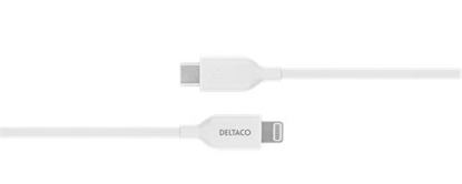 Изображение Kabel USB Deltaco USB-C - Lightning 2 m Biały (IPLH-452)