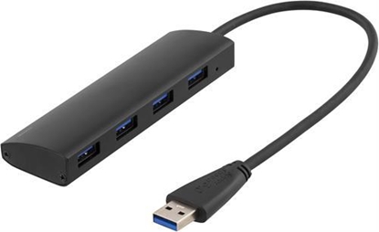 Изображение HUB USB Deltaco 4x USB-A 3.1 Gen1 (UH-481)