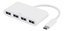 Attēls no Deltaco USBC-HUB1 interface hub USB 3.2 Gen 1 (3.1 Gen 1) Type-C 5000 Mbit/s White