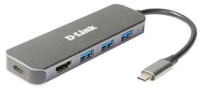 Изображение D-Link 5-in-1 USB-C Hub with HDMI/Power Delivery DUB-2333