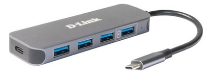 Picture of D-Link USB-C to 4-Port USB 3.0 Hub with Power Delivery DUB-2340