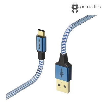 Picture of Kabel USB Hama USB-A - USB-C 1.5 m Niebieski (001782950000)