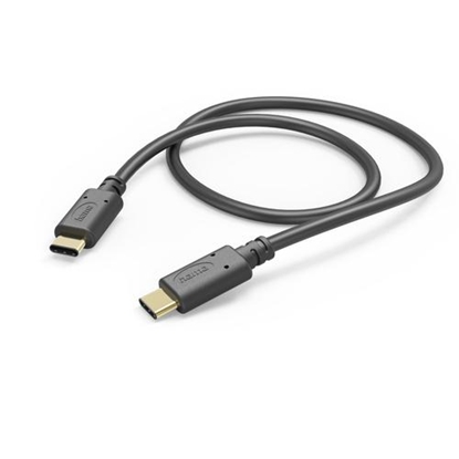 Attēls no Kabel USB Hama USB-C - USB-C 1 m Czarny (002015890000)