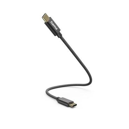 Attēls no Kabel USB Hama USB-C - USB-C 0.2 m Czarny (002016040000)