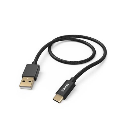 Изображение Kabel USB Hama USB-A - USB-C 1.5 m Czarny (002015450000)
