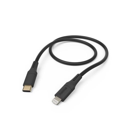 Изображение Kabel USB Hama Lightning - USB-C 1.5 m Czarny (002015730000)