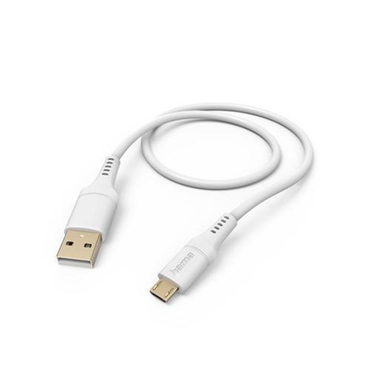 Изображение Kabel USB Hama USB-A - micro-B 1.5 m Biały (002015650000)