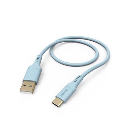 Изображение Kabel USB Hama USB-A - USB-C 1.5 m Jasnoniebieski (002015690000)