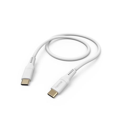 Attēls no Kabel USB Hama USB-C - USB-C 1.5 m Biały (002015770000)