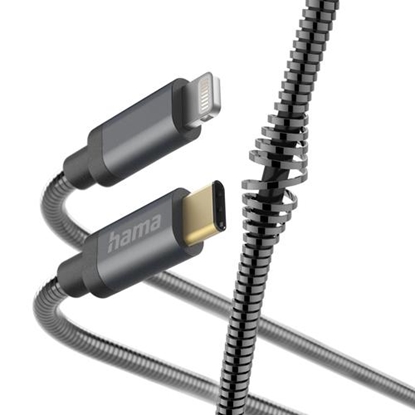 Изображение Kabel USB Hama Lightning - USB-C 1.5 m Grafitowy (002015520000)