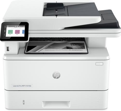 Picture of HP LaserJet Pro MFP 4102dw AIO All-in-One Printer - A4 Mono Laser, Print/Copy/Dual-Side Scan, Automatic Document Feeder, Auto-Duplex, LAN, WiFi, 40ppm, 750-4000 pages per month (replaces M428dw)