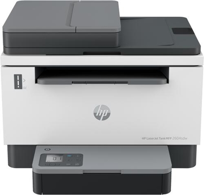 Attēls no HP LaserJet Tank 2604sdw AIO All-in-One Printer - A4 Mono Laser, Print/Copy/Dual-Side Scan, Automatic Document Feeder, Auto-Duplex, LAN, Wifi, 22ppm, 250-2500 pages per month (replaces Neverstop)