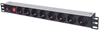 Изображение Intellinet 19" 1U Rackmount 8-Way Power Strip - German Type, With On/Off Switch and Overload Protection, 3m Power Cord