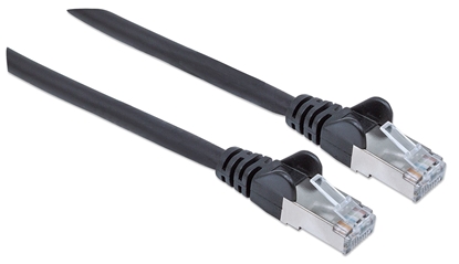 Attēls no Intellinet Network Patch Cable, Cat6, 5m, Black, Copper, S/FTP, LSOH / LSZH, PVC, RJ45, Gold Plated Contacts, Snagless, Booted, Lifetime Warranty, Polybag