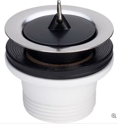 Attēls no Izplūde izlietnei 1 1/2'' īsā, balta, plastmasas