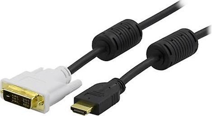 Изображение Kabelis DELTACO HDMI - DVI, juodas, 2.0m / HDMI-112
