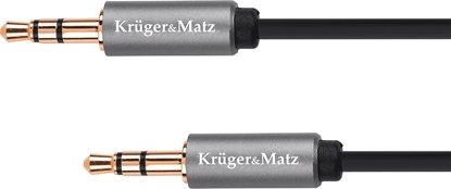 Attēls no Kabel Kruger&Matz Jack 3.5mm - Jack 3.5mm 1.8m srebrny (KM1227)