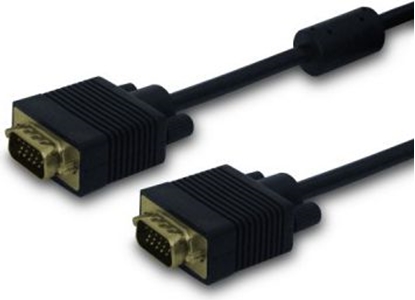 Attēls no Kabel Savio D-Sub (VGA) - D-Sub (VGA) 1.8m czarny (SAVIO CL-29)