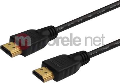 Attēls no Kabel Savio HDMI - HDMI 5m czarny (CL08)