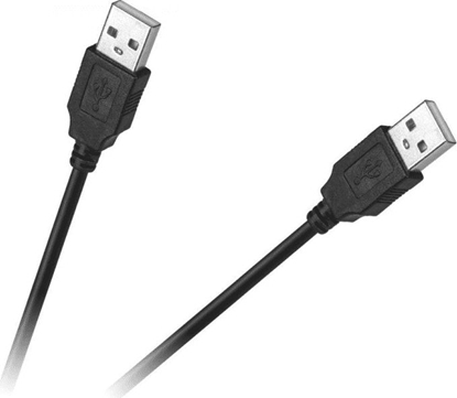 Изображение Kabel USB Deco-Line USB-A - USB-A 3 m Czarny (4957)