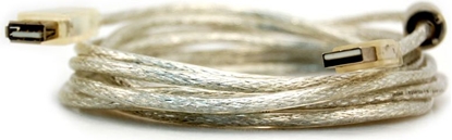 Attēls no Kabel USB InLine USB-A - USB-A 2 m Przezroczysty (34618Q)