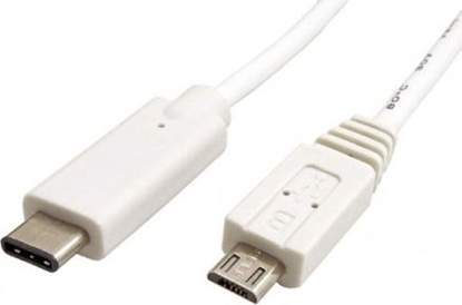 Attēls no Kabel USB Neutralle USB-C - microUSB 1 m Biały
