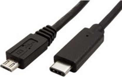 Attēls no Kabel USB Neutralle USB-C - microUSB 1 m Czarny