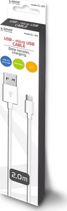 Attēls no Kabel USB Savio USB-A - microUSB 2 m Biay (SAVIO CL-124)