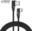 Attēls no Kabel USB Savio USB-A - USB-C 2 m Czarny (CL-164)