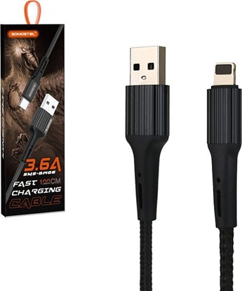 Attēls no Kabel USB Somostel USB-A - 1 m Czarny (25700)