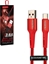 Изображение Kabel USB Somostel USB-A - 1 m Czerwony (25696)